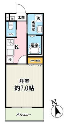 (仮称)キャメル梅島2Bの間取り