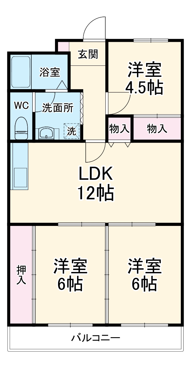 アーベインハイツ雅の間取り