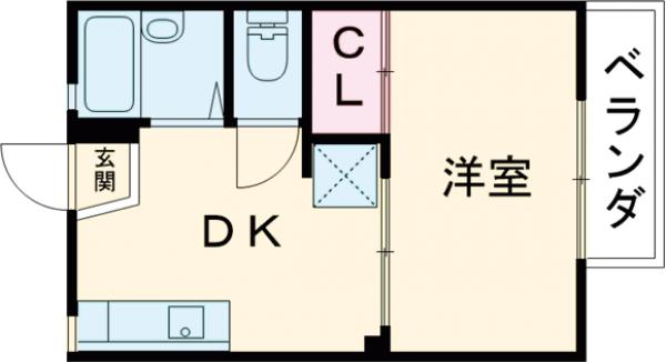 リクラス・ココハイツの間取り