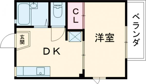リクラス・ココハイツの間取り