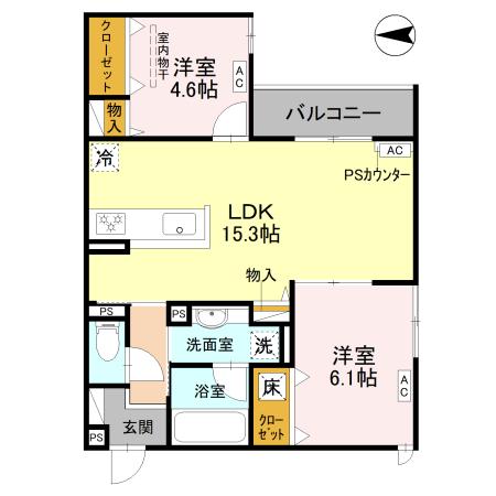 TORISIA千里丘2の間取り
