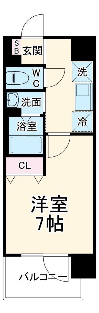 Dコート川崎駅前の間取り