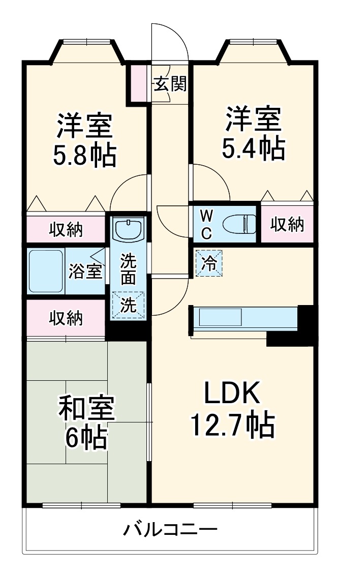 第5旭マンションの間取り