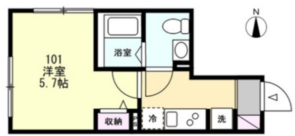 キュステベイルーム武蔵新城の間取り
