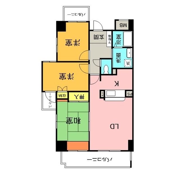 グランデ元塩の間取り