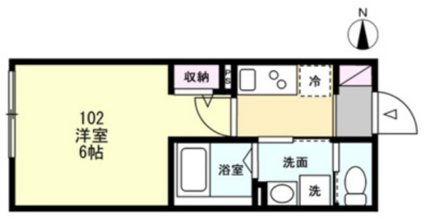 キュステベイルーム武蔵新城の間取り