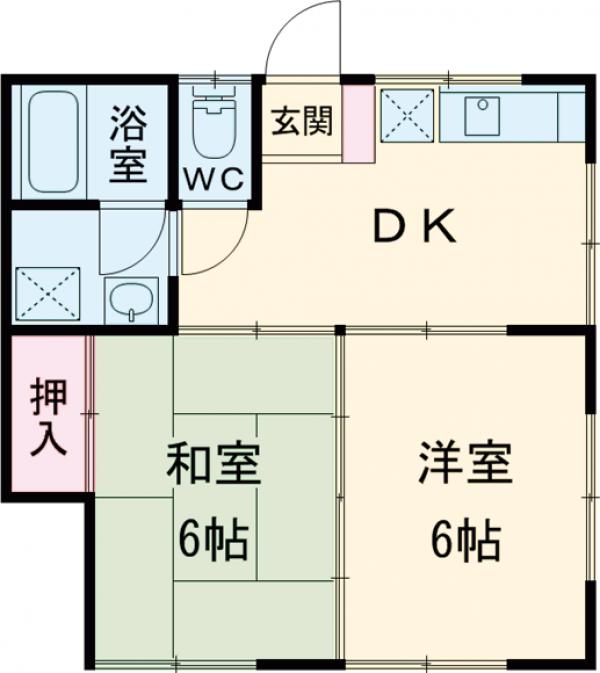 ライフメイト高徳マンションの間取り
