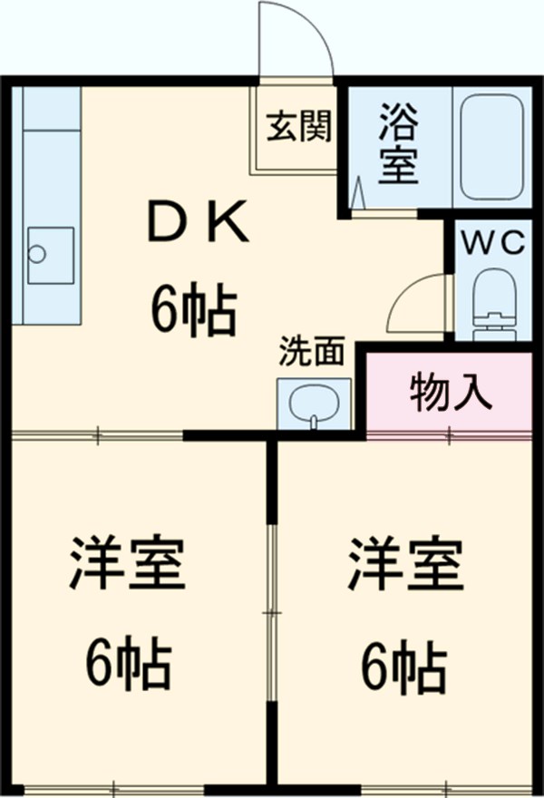 ドミールひろきの間取り
