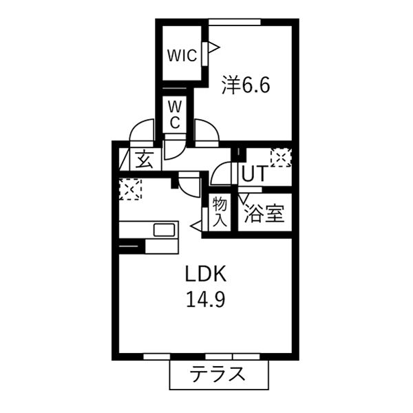 アパールの間取り