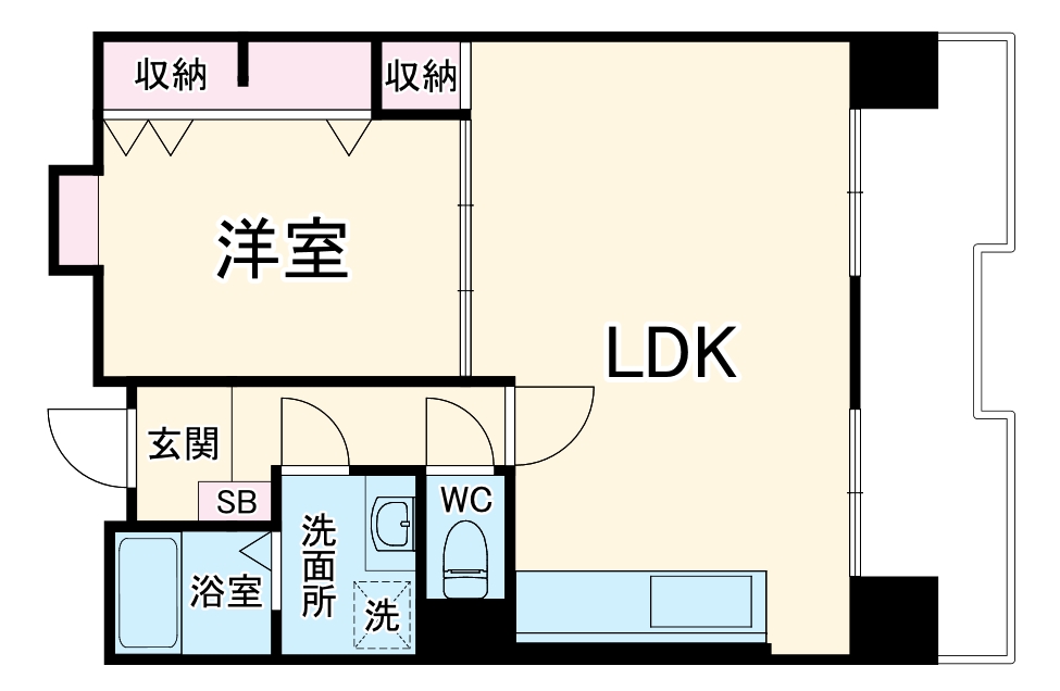 ISM徳川RESIDENCEの間取り