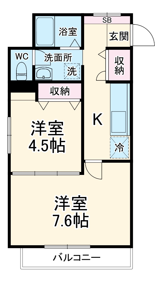 エストコートの間取り