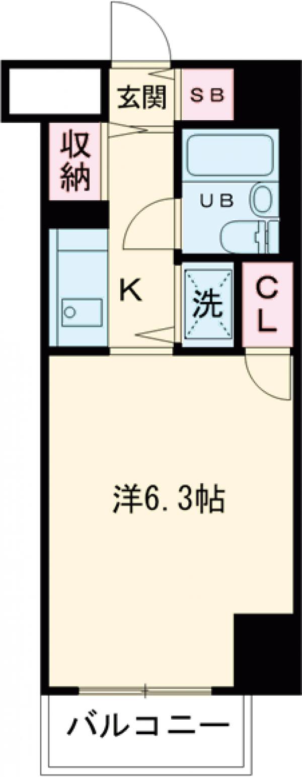 立花の完工年月(1991年3月)築の賃貸マンションの間取り