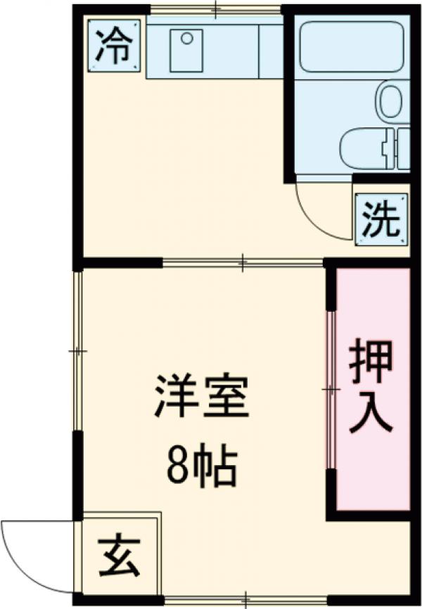 坂下アパートＦの間取り