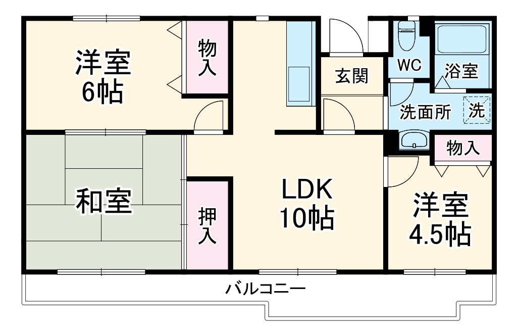 クレール豊中曽根の間取り