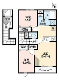 リーブルファイン栗橋駅Ⅱの間取り