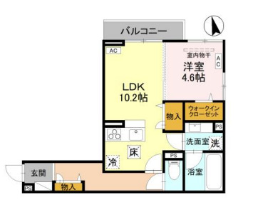 (仮称)D-Sereno小手指の間取り