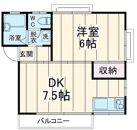 サニーハイツの間取り