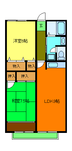 レトア岸和田の間取り