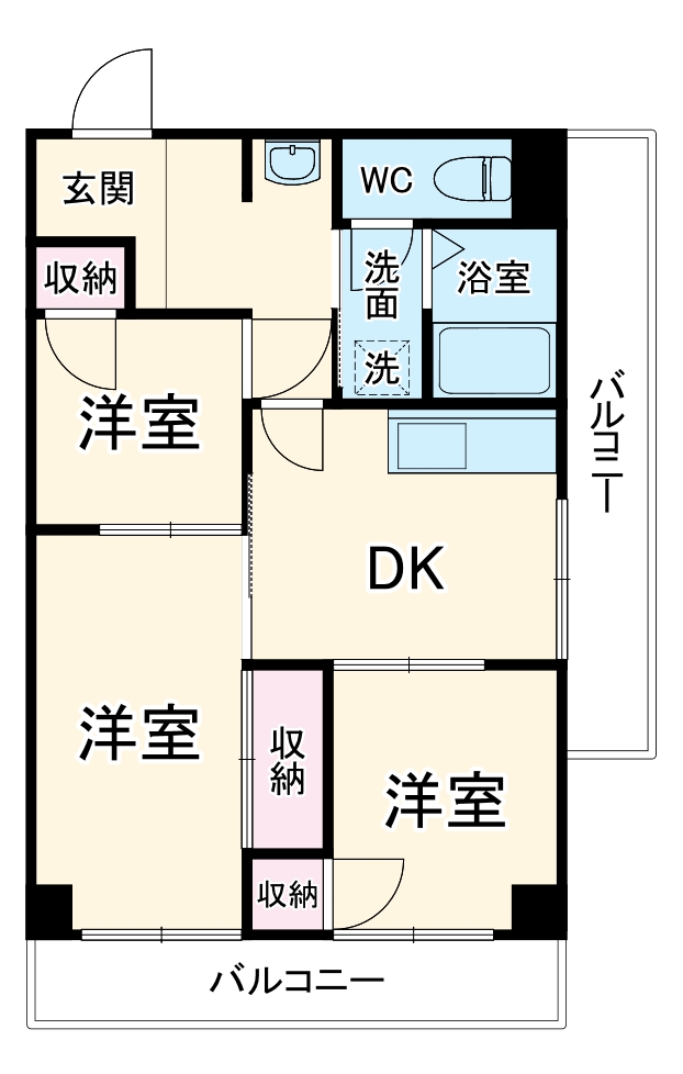 新井ハイツの間取り