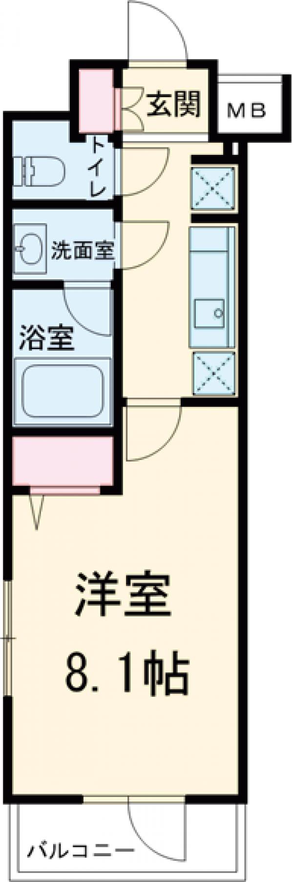 ディアレイシャス武蔵関の間取り