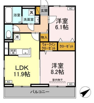 プランドールⅡの間取り
