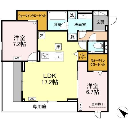 セレスティア伝馬の間取り