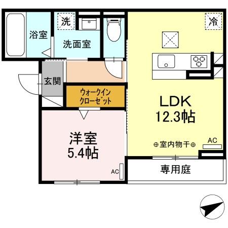 コンフォール白菊の間取り