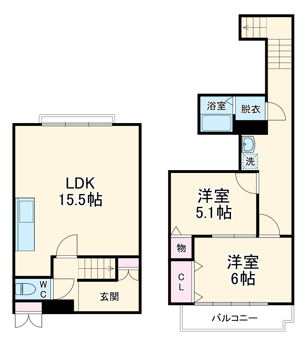 金沢八景マンションの間取り