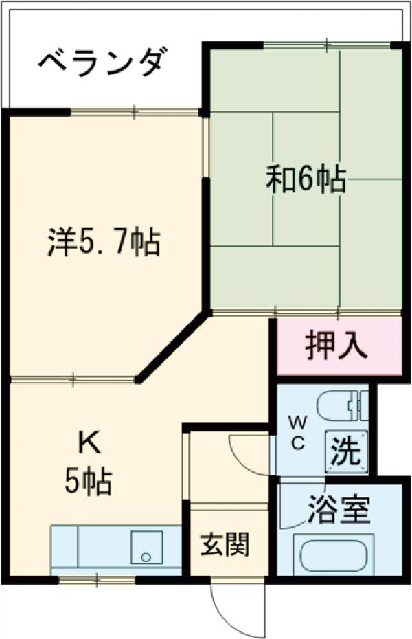小池マンション 南棟の間取り
