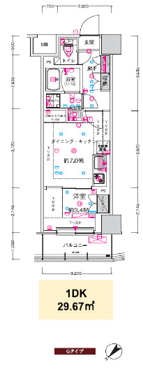 CREST TAPP新横浜Ⅱの間取り