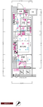 CREST TAPP新横浜Ⅱの間取り