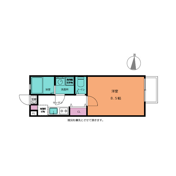 アフェット院内2の間取り