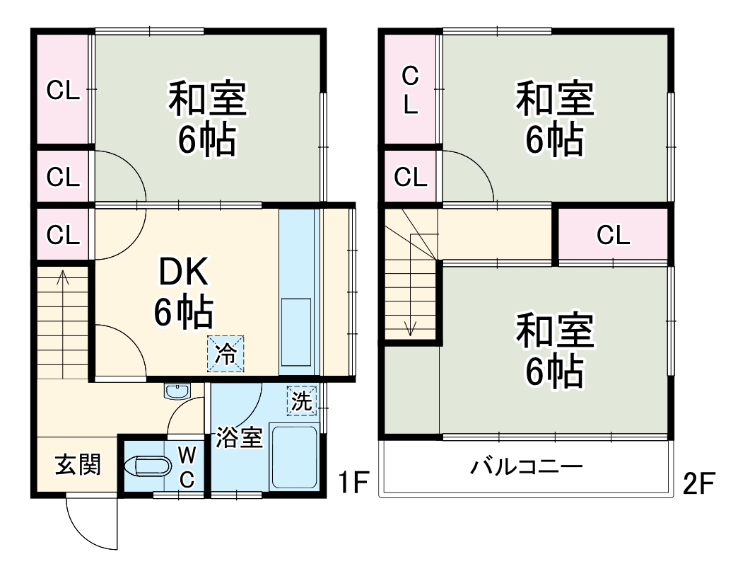 千葉市中央区松波アパートの間取り