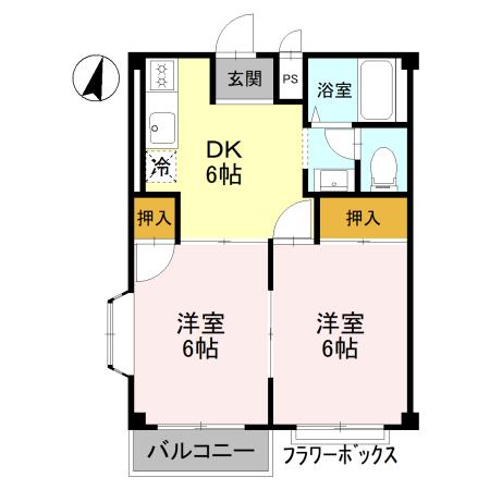 グリーンコーポ紅葉の間取り
