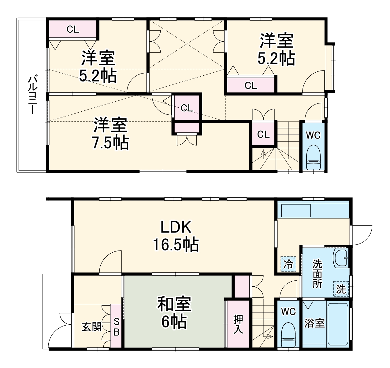 井深町貸家の間取り