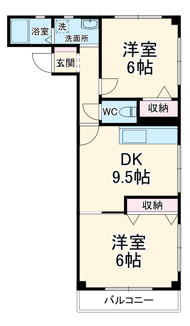 サイワハイツの間取り