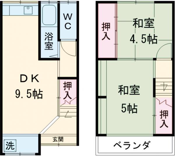 泉大津森町1丁目貸テラスの間取り