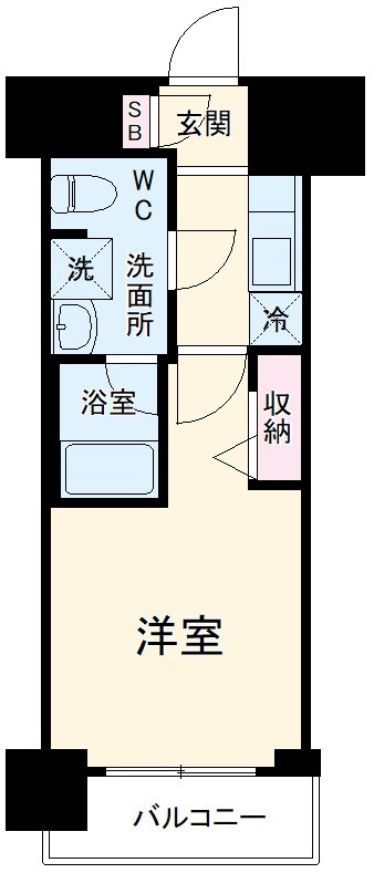 メインステージ横濱伊勢佐木Ⅱの間取り