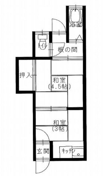 コーポ春木の間取り