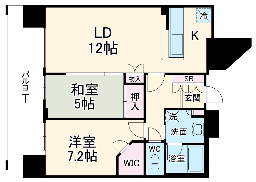 ヴィークタワーOSAKAの間取り