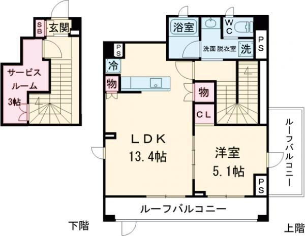 スタイリオ三軒茶屋の間取り