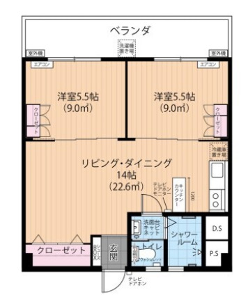 タカダ上之屋マンションの間取り