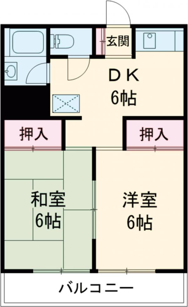 グリーンハイツシバタの間取り