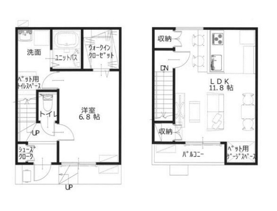 ペット共生住宅の間取り