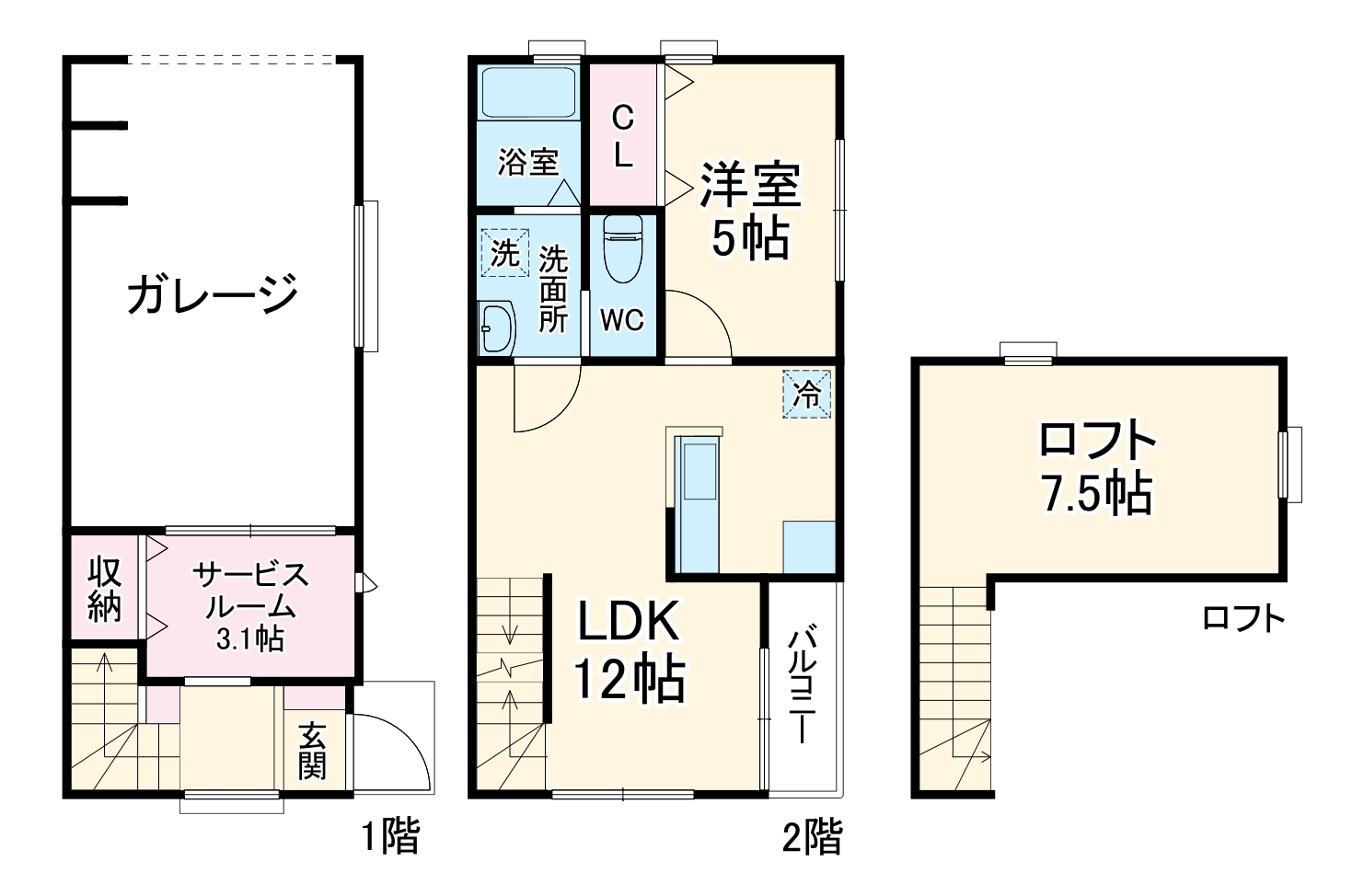 Garage Terrace 川崎宮前の間取り