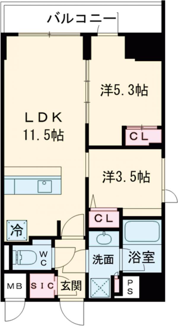 AIFLAT高円寺の間取り