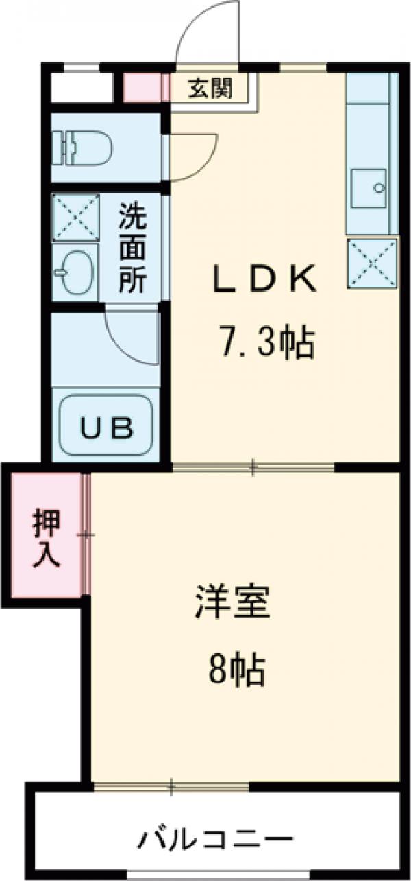 第8島田マンションの間取り