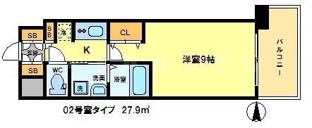 エイペックス京都御所西の間取り