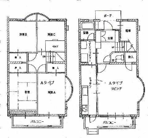 コーポ上島台N棟の間取り