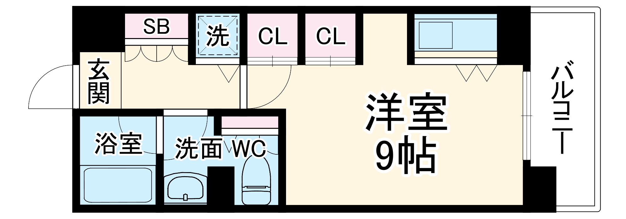 リーガル新大阪駅前Ⅱの間取り